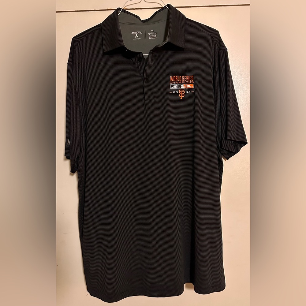 NWT Antigua Men’s Engage Golf Polo Shirt blue / white      Size XL Jersey